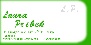 laura pribek business card